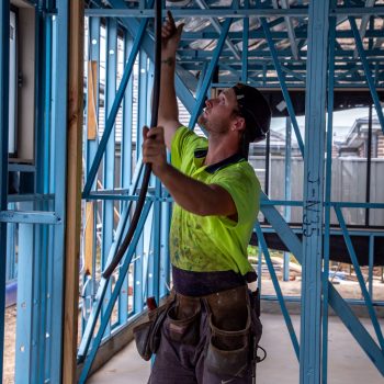 House framing with tradie